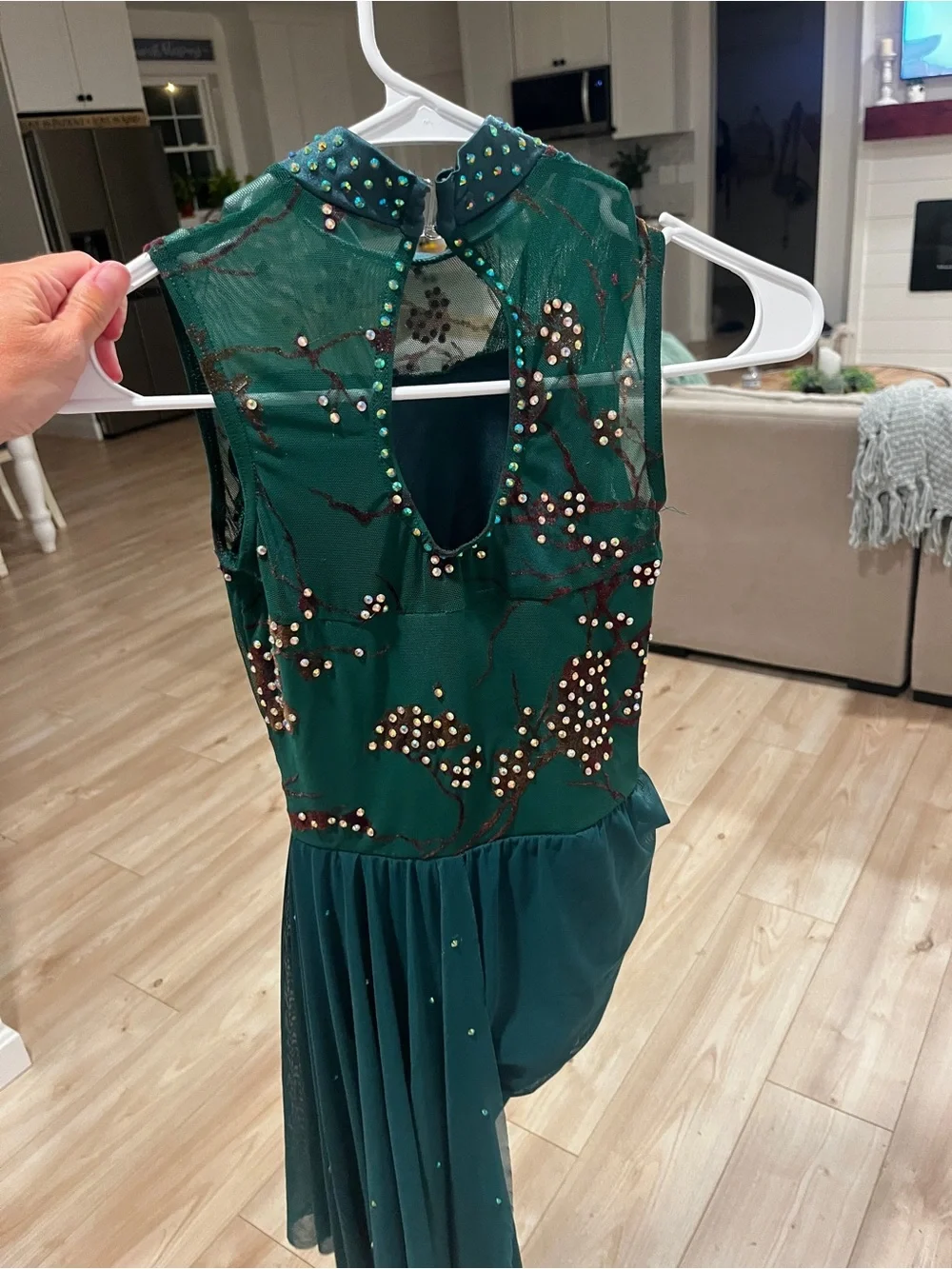 Lyrical dance costume child medium green